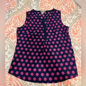 Banana Republic Polka Dot Silk Blouse
